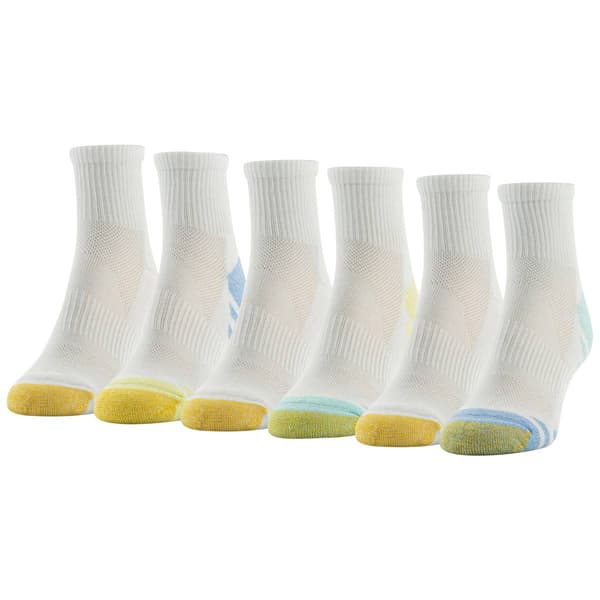 Womens Gold Toe(R) 6pr. Sport Cushion Quarter Socks - image 