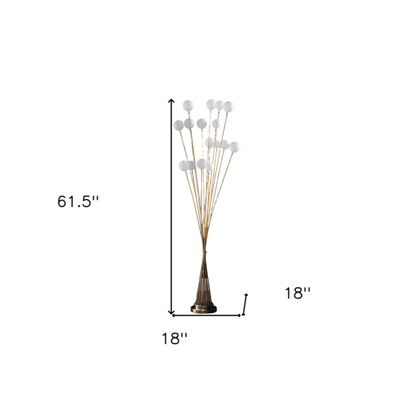 HomeRoots 62in. 16-LED Novelty Floor Lamp