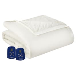 Micro Flannel&#40;R&#41; Reverse to Ultra Velvet&#40;R&#41; Heated Blanket