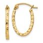 Gold Classics&#40;tm&#41; 14kt. Gold 2mm Oval Hoop Earrings - image 1