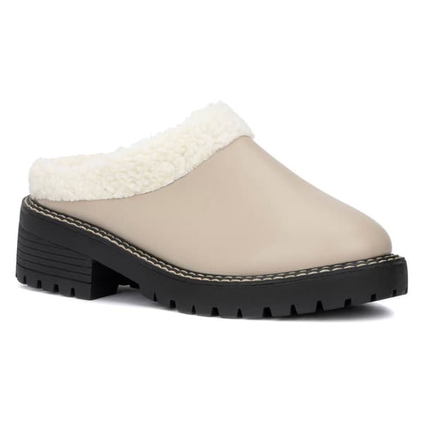 Womens Olivia Miller Marleigh Faux Fur Clogs