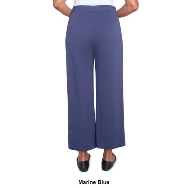 Womens Alfred Dunner Nantucket Pleated Wide Leg Ankle Pants