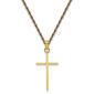 Gold Classics&#40;tm&#41; 10kt. Yellow Gold Cross Charm Necklace - image 1