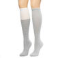 Womens Cuddl Duds&#40;R&#41; 2pk. Color Block Knee High Socks - image 1