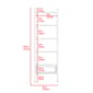 FM FURNITURE Hamburg Dark Walnut Ladder Bookcase - image 7