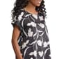 Womens Jones New York Short Sleeve Floral Side Button Blouse - image 4