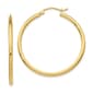 Gold Classics(tm) 10kt. Polished 31mm Tube Hoop Earrings - image 1
