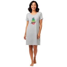 Plus Size Rene Rofe(R) Short Sleeve Aloha Nightshirt