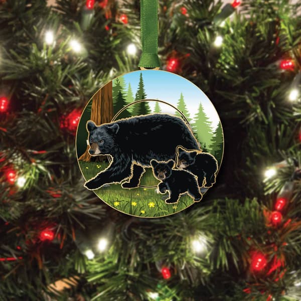 Beacon Design''s Black Bear & Cubs Ornament