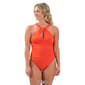 Womens Dolfin® Aquashape Solid Contemporary One Piece Swimsuit - image 4