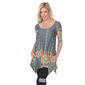 Womens White Mark Rella Tunic with Bell Sleeves - image 5