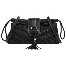 Tommy Bahama Tassel Tab Woven Clutch