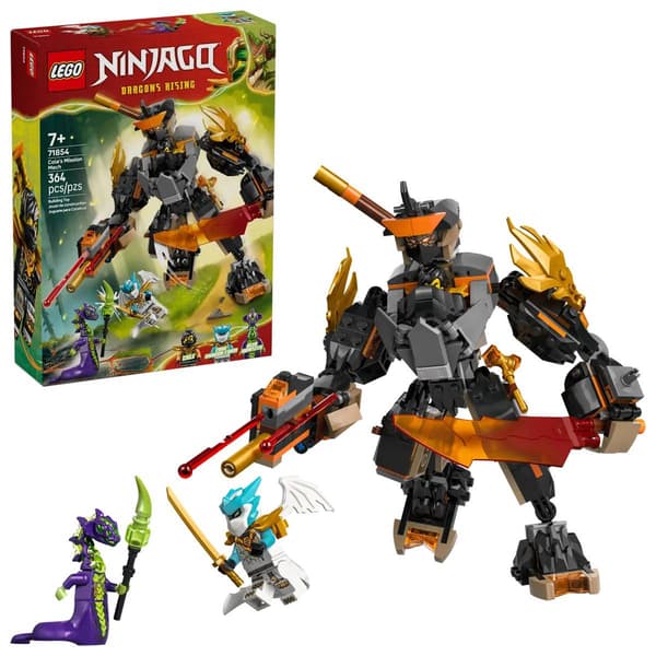 LEGO(R) Ninjago(R) Cole''s Mission Mech & Dragon Zane Building Kit - image 