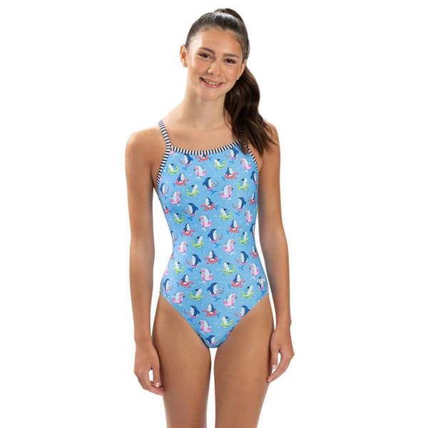 Womens Dolfin&#40;R&#41; Uglies V-2 Back Fin Floats One Piece Swimsuit