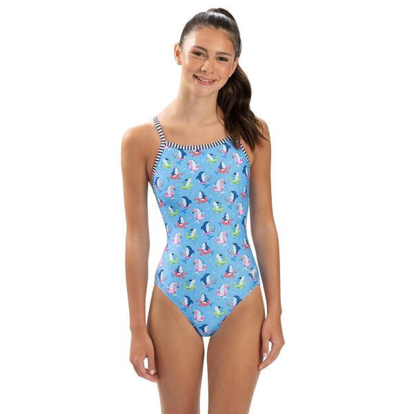 Womens Dolfin&#40;R&#41; Uglies V-2 Back Fin Floats One Piece Swimsuit - image 