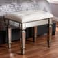 Baxton Studio Marielle Mirrored Ottoman Vanity Bench - image 1