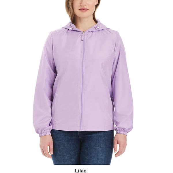 Petite d.e.t.a.i.l.s Windbreaker w/Stripe Hood Lining