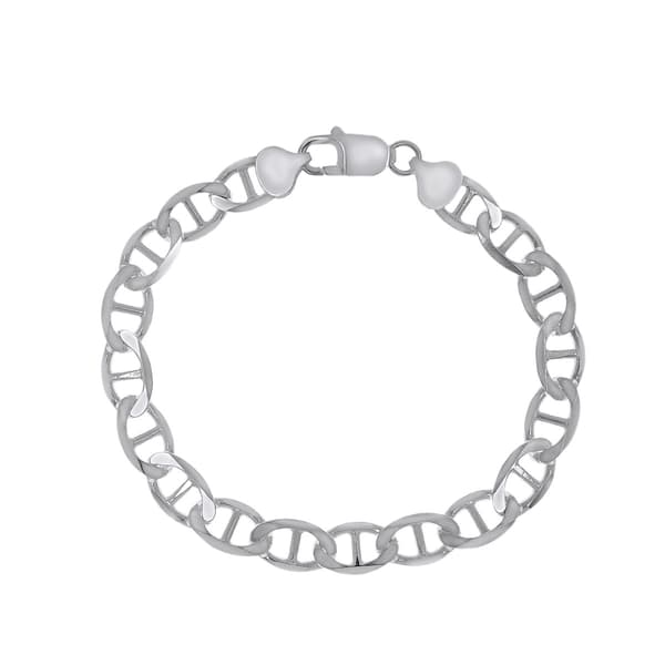 8in. Sterling Silver Marina Bracelet - image 