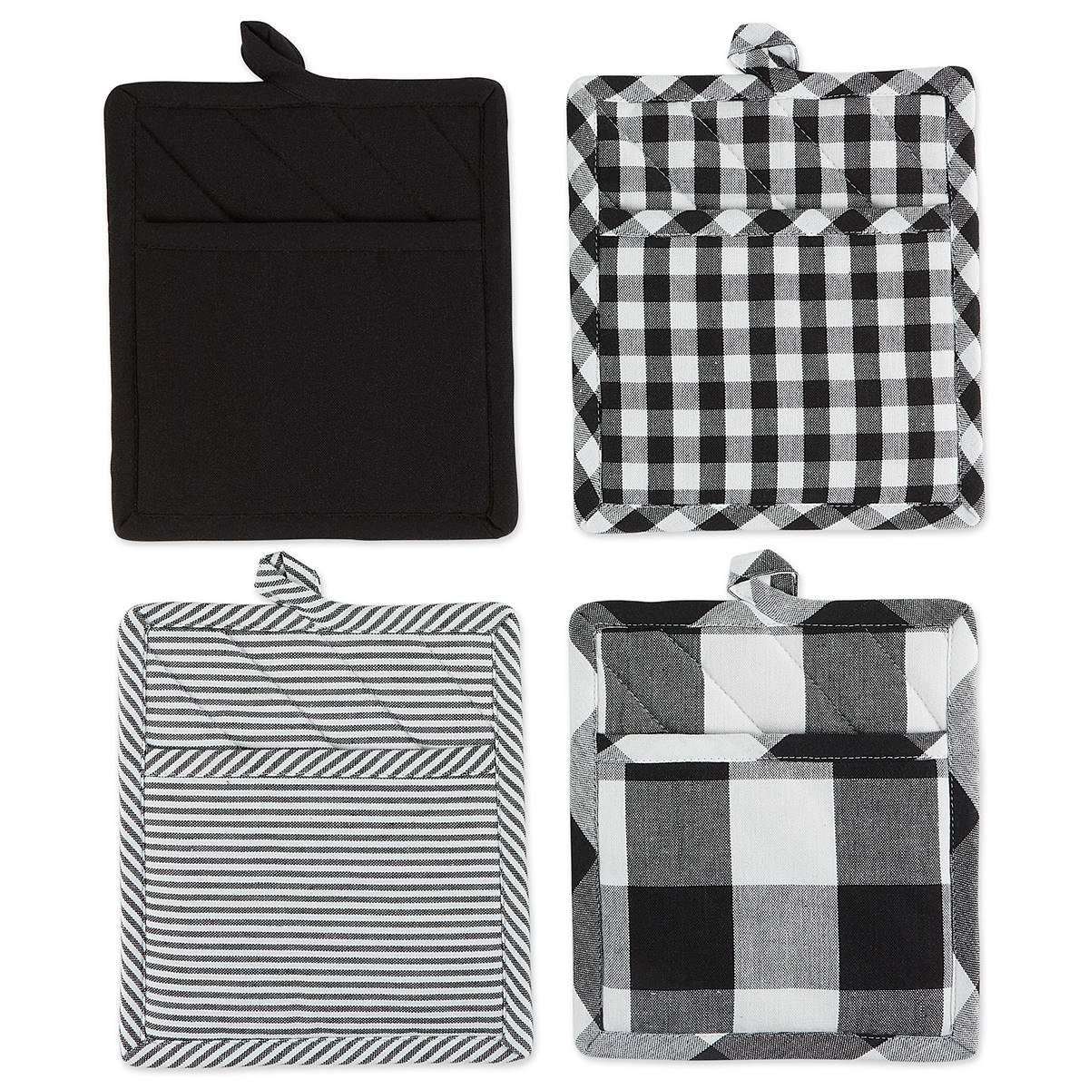 DII® Assorted Pot Holders - Set of 4