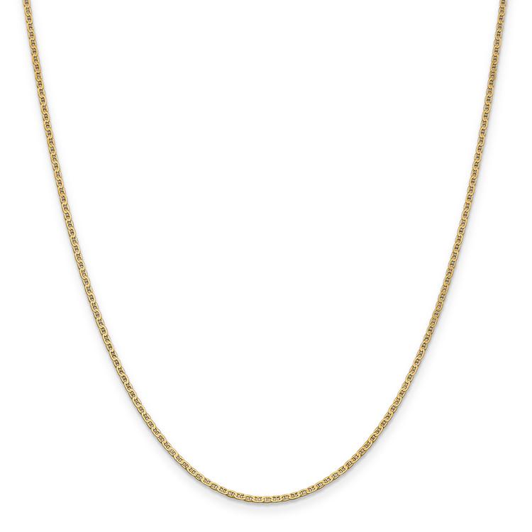 Gold Classics™ 1.5mm. Lightweight Flat Anchor Chain Anklet