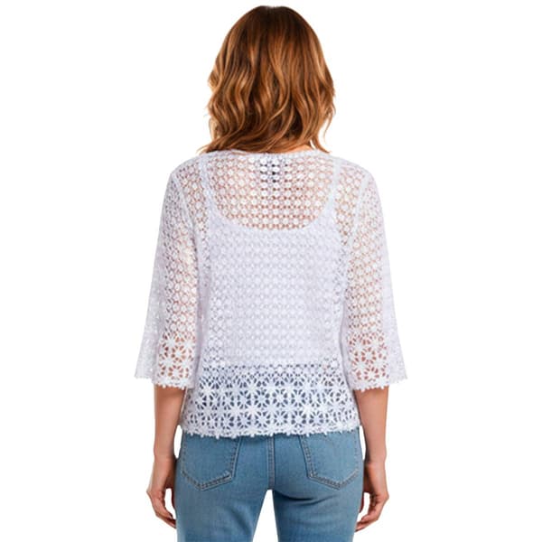 Womens Rabbit Rabbit Rabbit Elbow Sleeve 1 Button Shrug