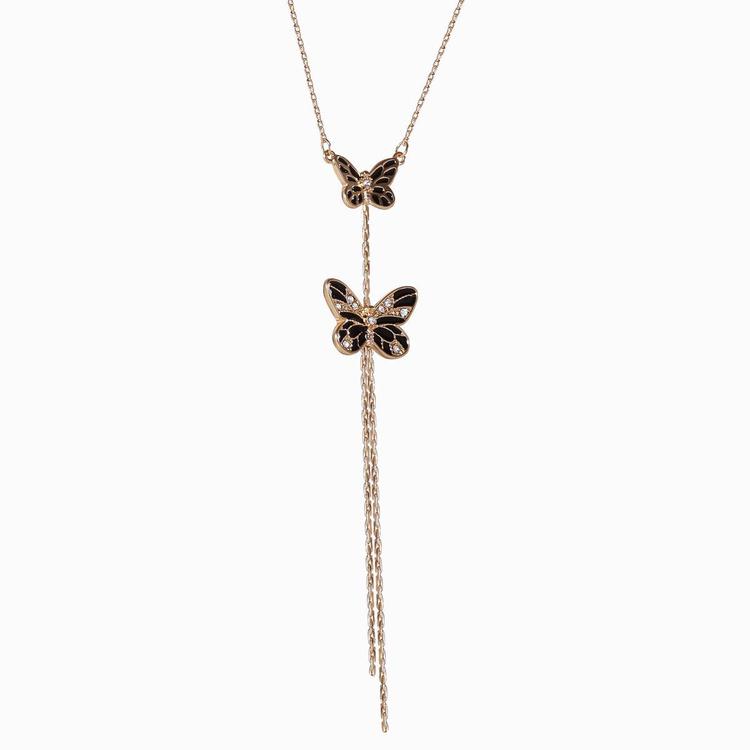 Jessica Simpson Double Butterfly Pendant Necklace