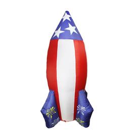 Northlight Seasonal 8ft. 4th of July Americana Inflatable Rocket
