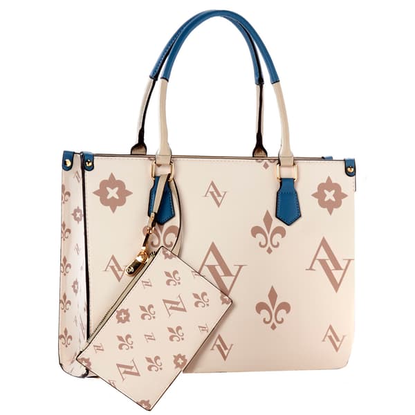 Adrienne Vittadini Signature Tote w/Pouch - image 