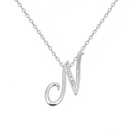 Accents by Gianni Argento Diamond Accent N Initial Necklace