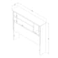 South Shore Tassio Nordik Oak Twin Headboard - image 6