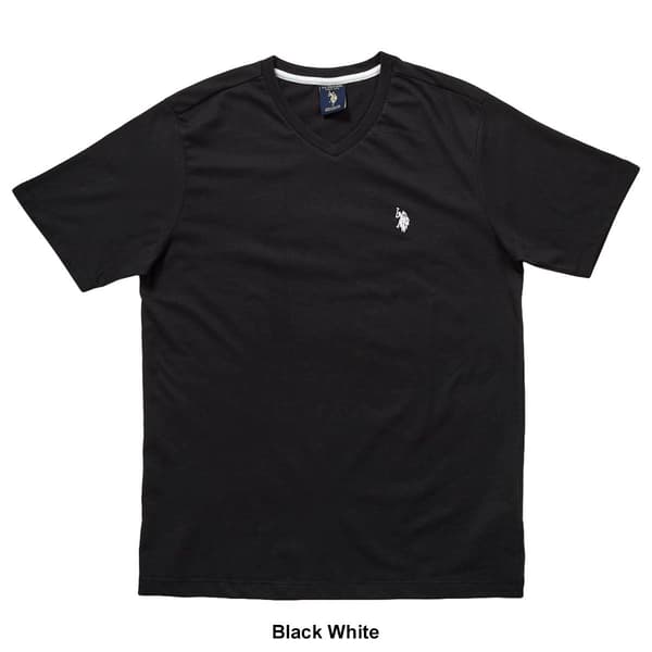 Mens U.S. Polo Assn.&#174; V-Neck Solid Tee