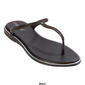 Womens Ashley Blue T-Strap Flip Flops w/Rhinestones - image 6