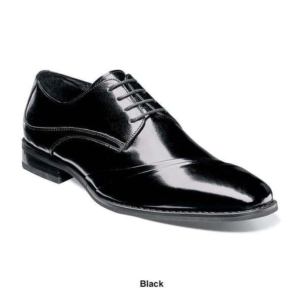 Mens Stacy Adams Talmadge Buffalo Leather Oxfords
