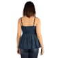 Womens 24/7 Comfort Apparel Navy Bohemian Empire Waist Tank Top - image 2