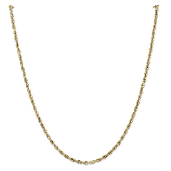 Gold Classics&#40;tm&#41; 10kt. 26in. Semi-Solid Rope Chain Necklace