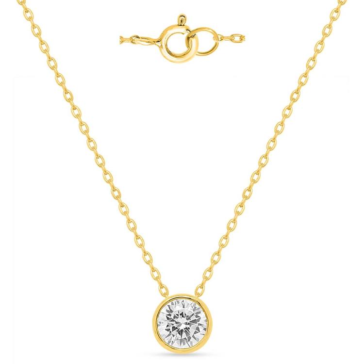 Nova Star® 1ctw. Round Lab-Grown Diamond Solitaire Pendant