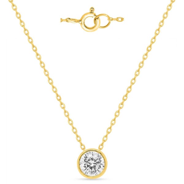 Nova Star® 1ctw. Round Lab-Grown Diamond Solitaire Pendant