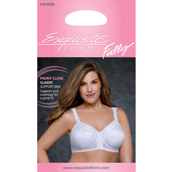 Womens Exquisite Form Fully® Front Close Wire-Free Support Bra - Boscov's