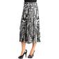Womens 24/7 Comfort Apparel Midi Length Animal Print Belted Skirt - image 1
