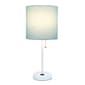 LimeLights Stick Lamp w/Charging Outlet & Fabric Shade - image 1