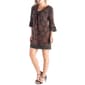 Womens 24/7 Comfort Apparel Orange Knee Length Shift Dress - image 3