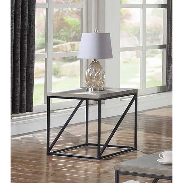 Coaster Square End Table - Sonoma Grey - image 