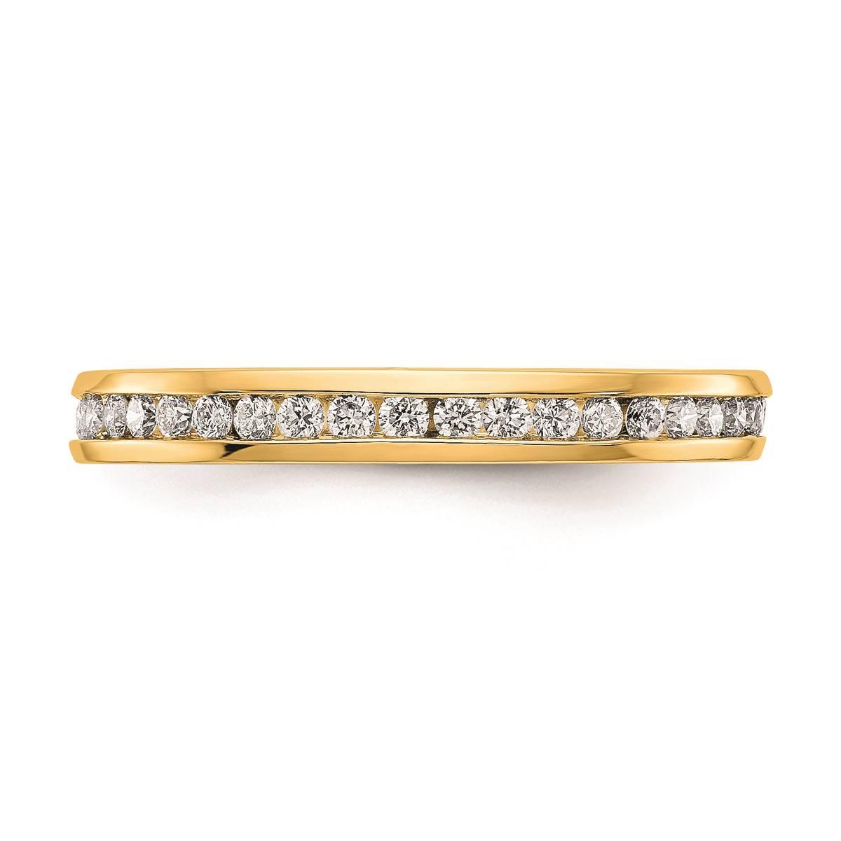 Pure Fire 14kt. Yellow Gold Lab Grown 1/2ctw. Eternity Band