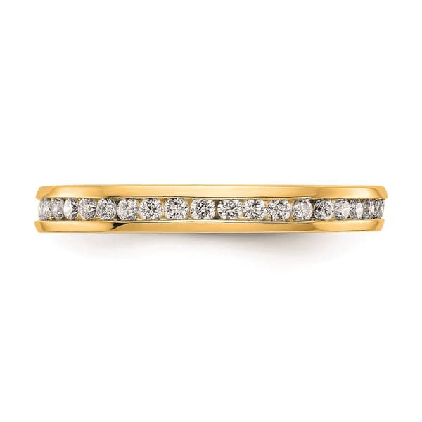 Pure Fire 14kt. Yellow Gold Lab Grown 1/2ctw. Eternity Band - image 