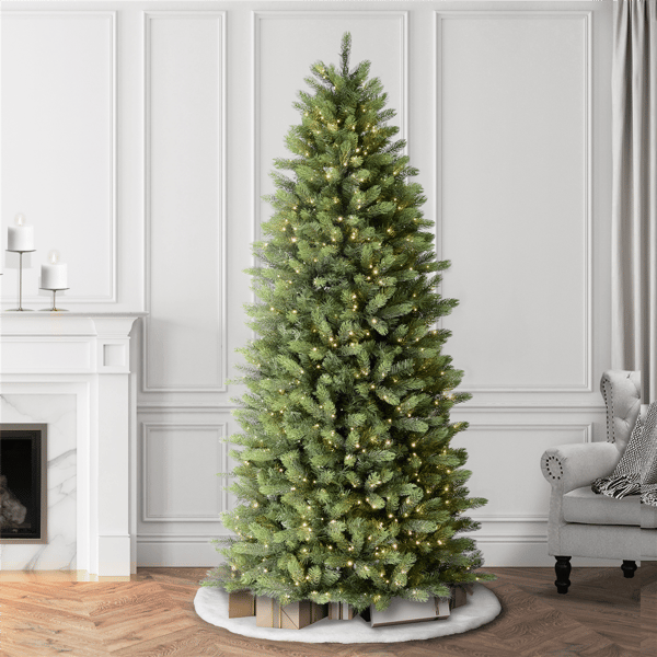 Puleo International 7.5ft. Pre-Lit Kensington Fir Christmas Tree