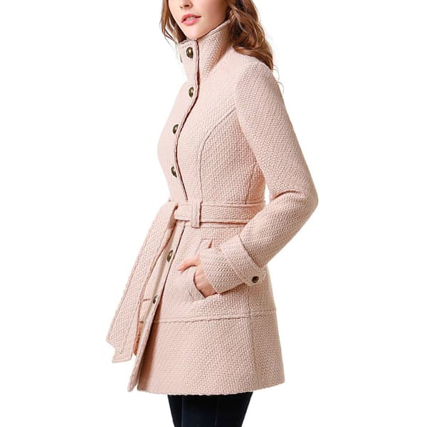 Womens BGSD Wool Belted Walking Coat