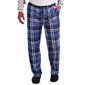 Mens Preswick & Moore(R) Blue Plaid Silk Fleece Pajama Pants - image 1