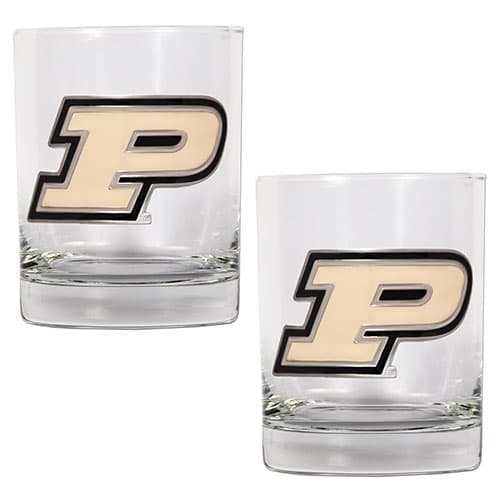 NCAA Purdue Boilermakers 2pc. Rocks Glass Set - image 