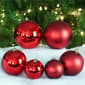 Northlight Seasonal 50ct. 2-Finish Christmas Ball Red Ornaments - image 4