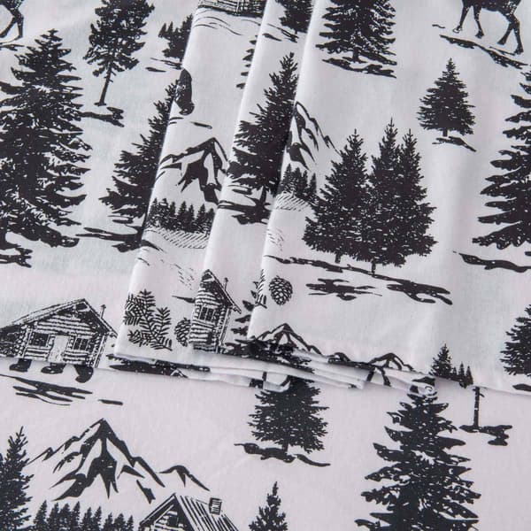 Freshfolds Premium Cotton Flannel December Frost 4pc. Sheet Set